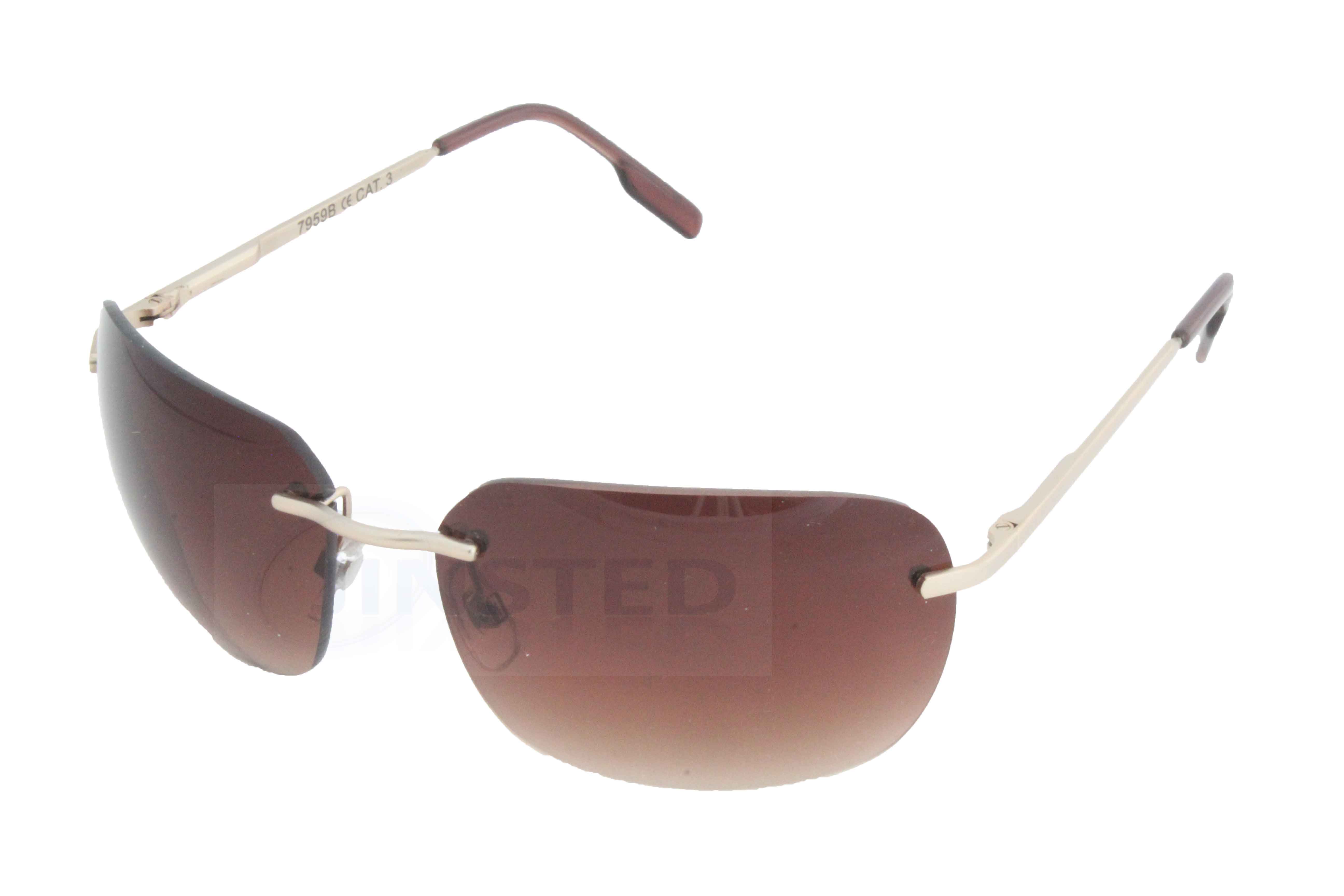 Brown Womens Oversized Butterfly Sunglasses Silver Frame 
