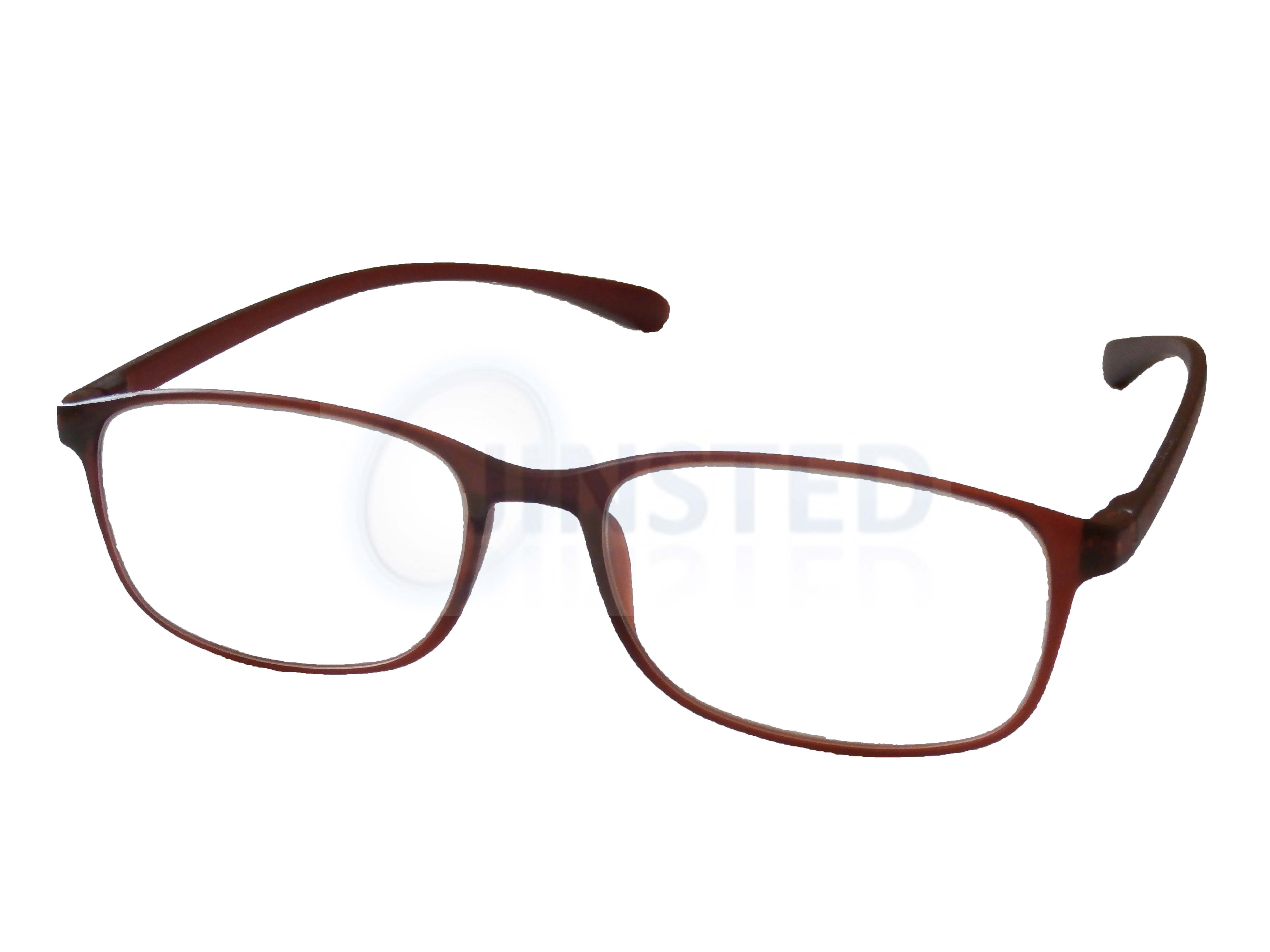 Brown Light Reading Glasses Specs Spectacles Readers Long Sighted RG011